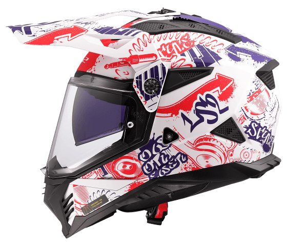 MX702 PIONEER II FANTASY Matt White Red Blue